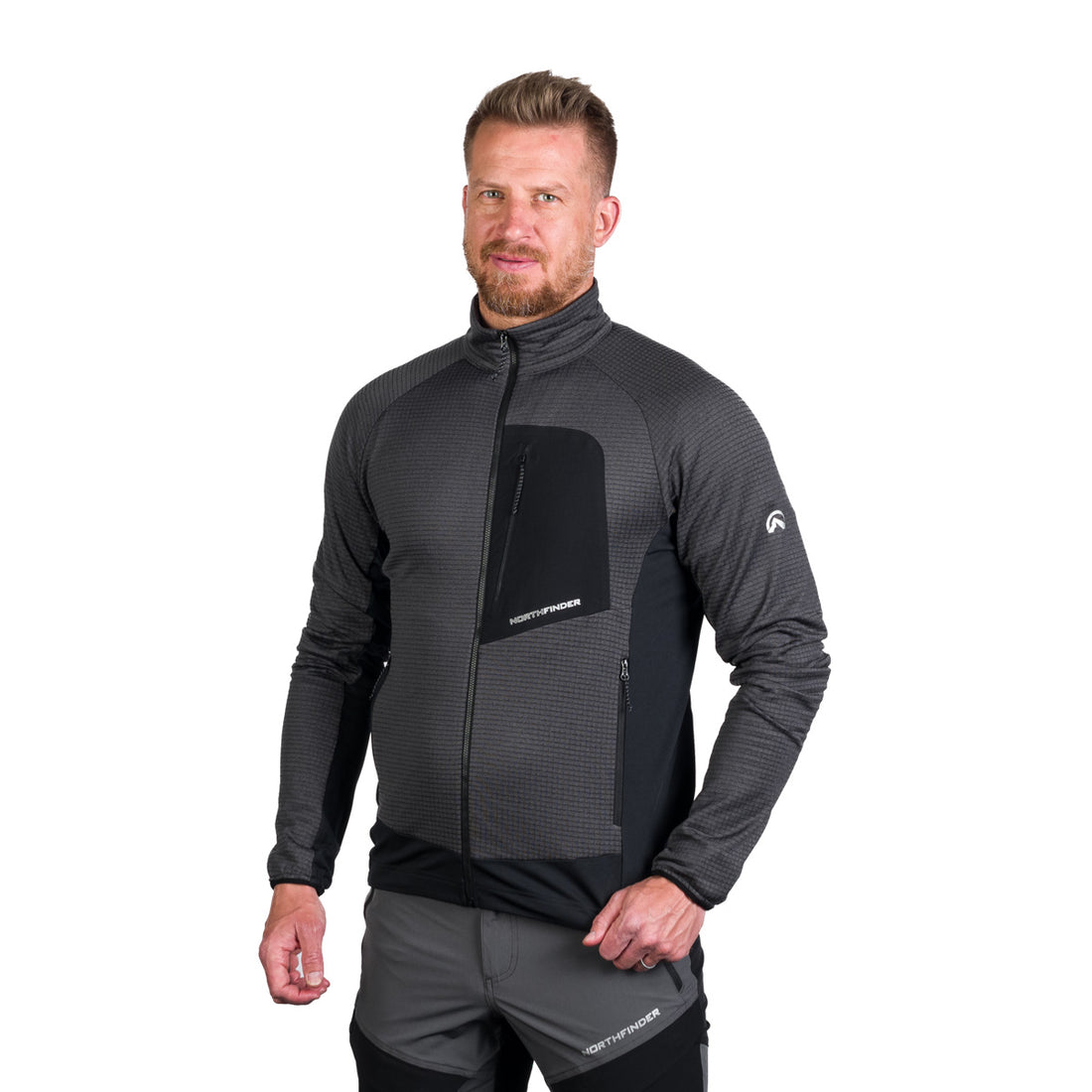MI-3827OR men's active multisport fleece sweater KENTON