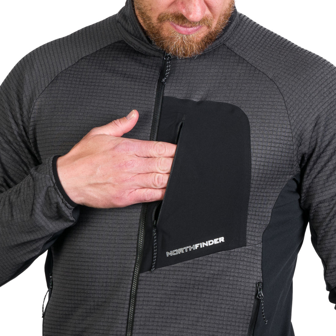 MI-3827OR men's active multisport fleece sweater KENTON