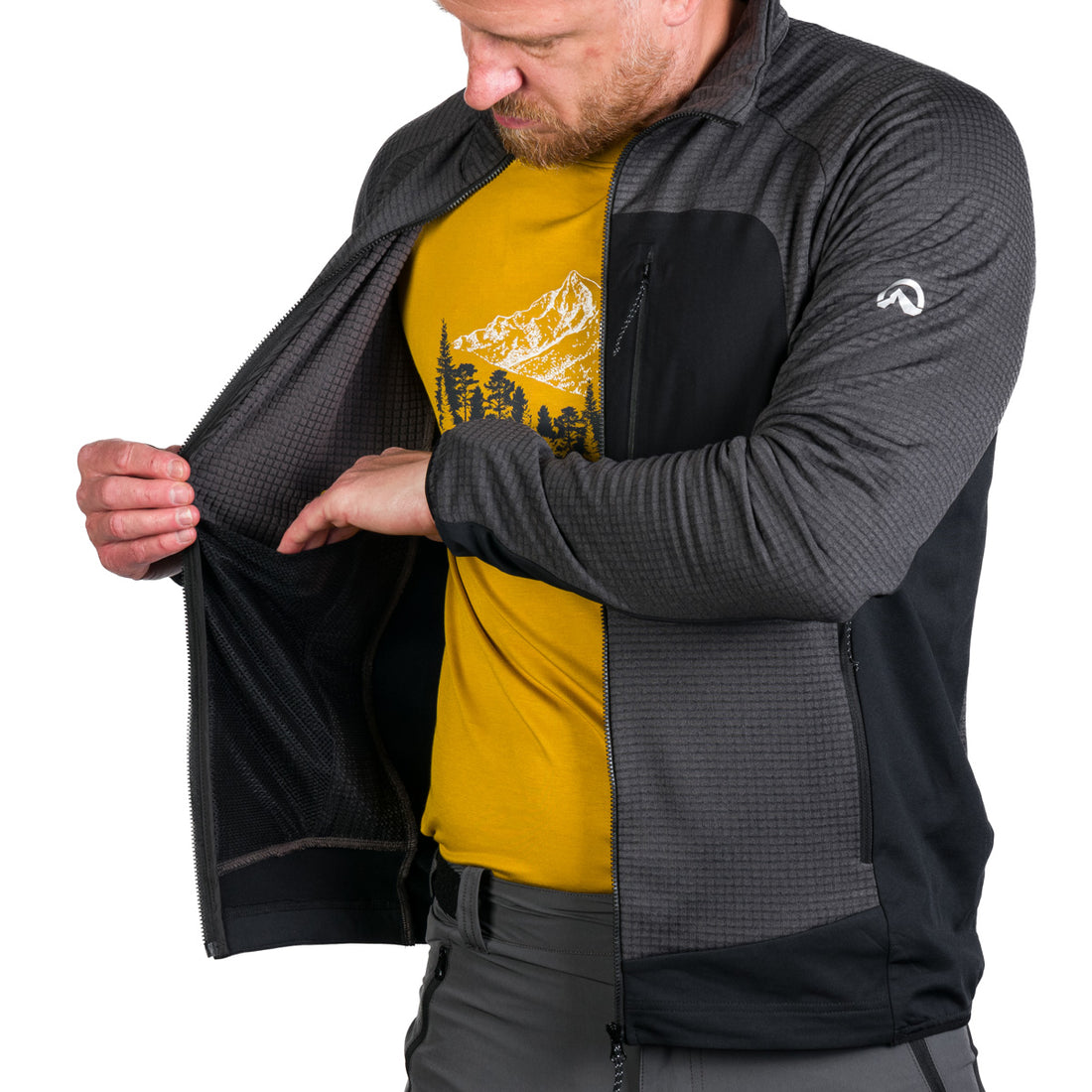 MI-3827OR men's active multisport fleece sweater KENTON