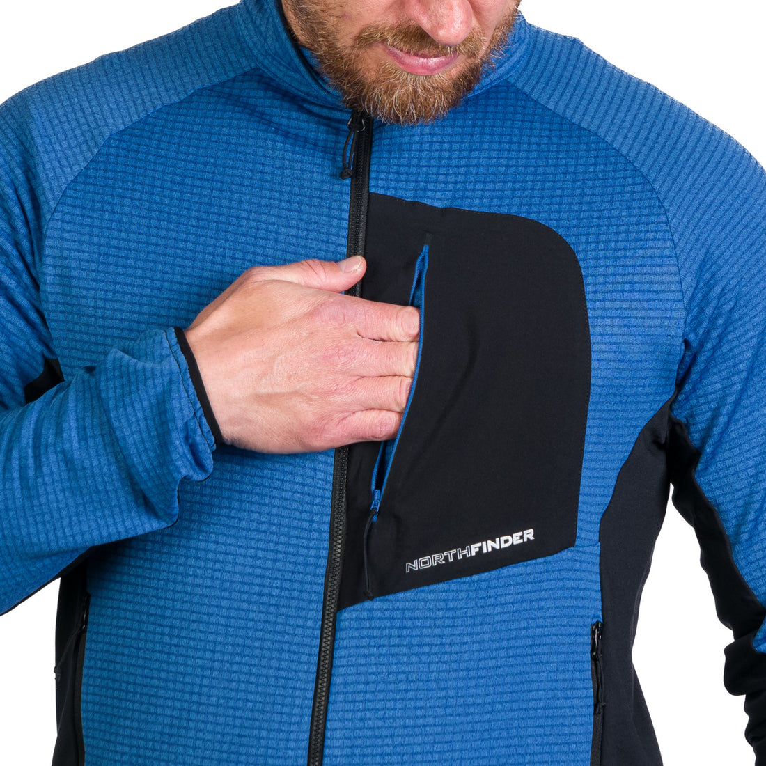 MI-3827OR men's active multisport fleece sweater KENTON
