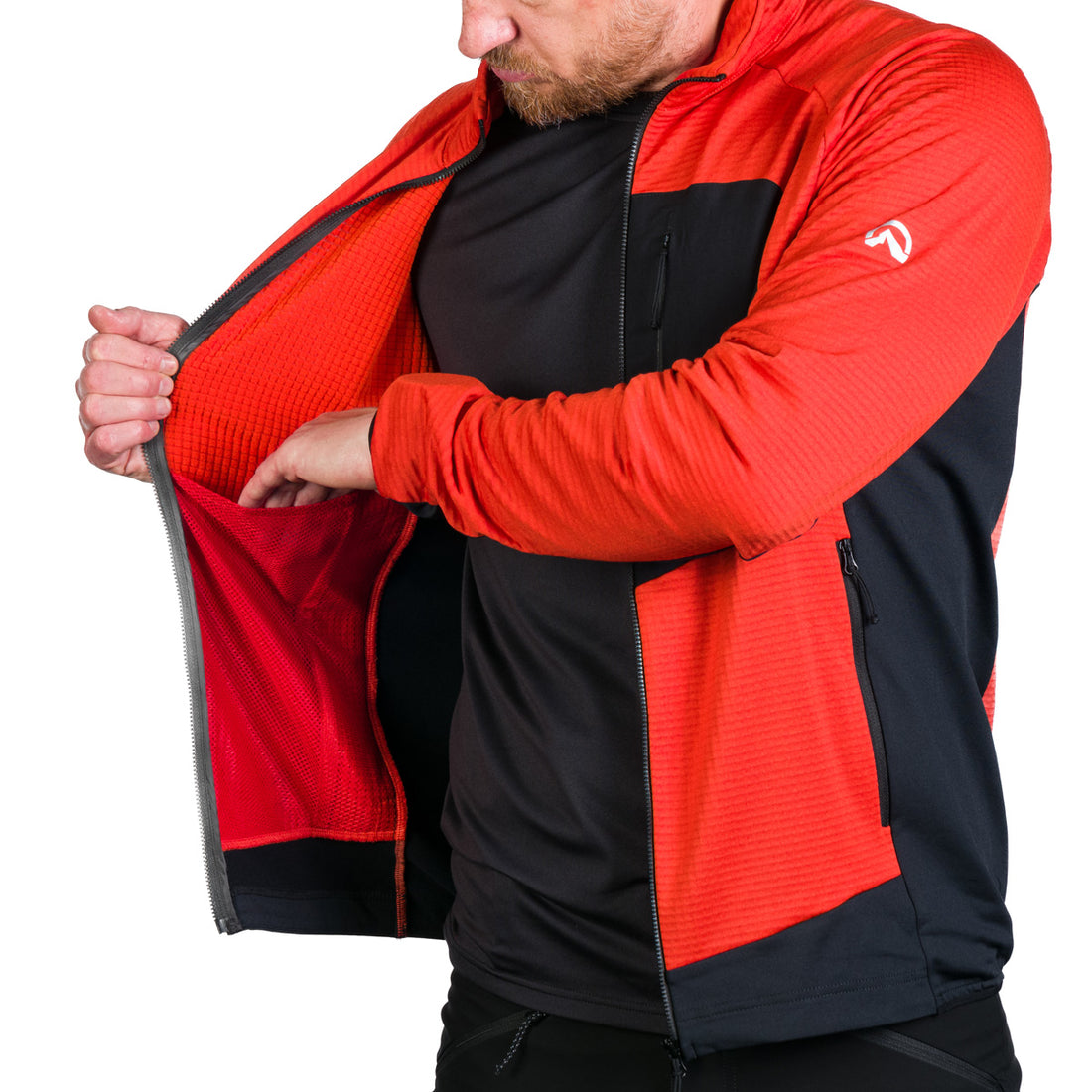 MI-3827OR men's active multisport fleece sweater KENTON
