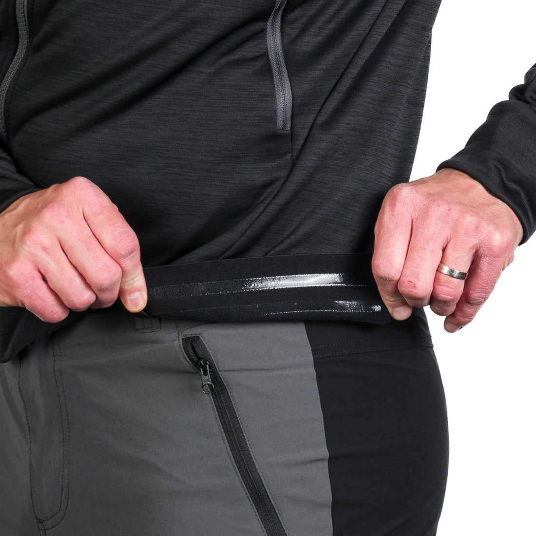 MI-3828OR men's active multisport melange fleece hoody sweater KEN