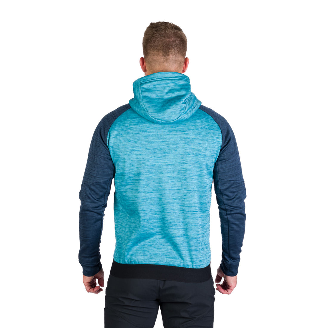 MI-3828OR men's active multisport melange fleece hoody sweater KEN