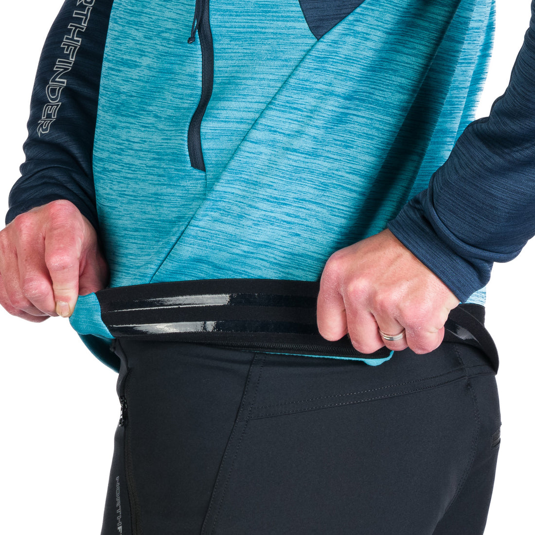 MI-3828OR men's active multisport melange fleece hoody sweater KEN
