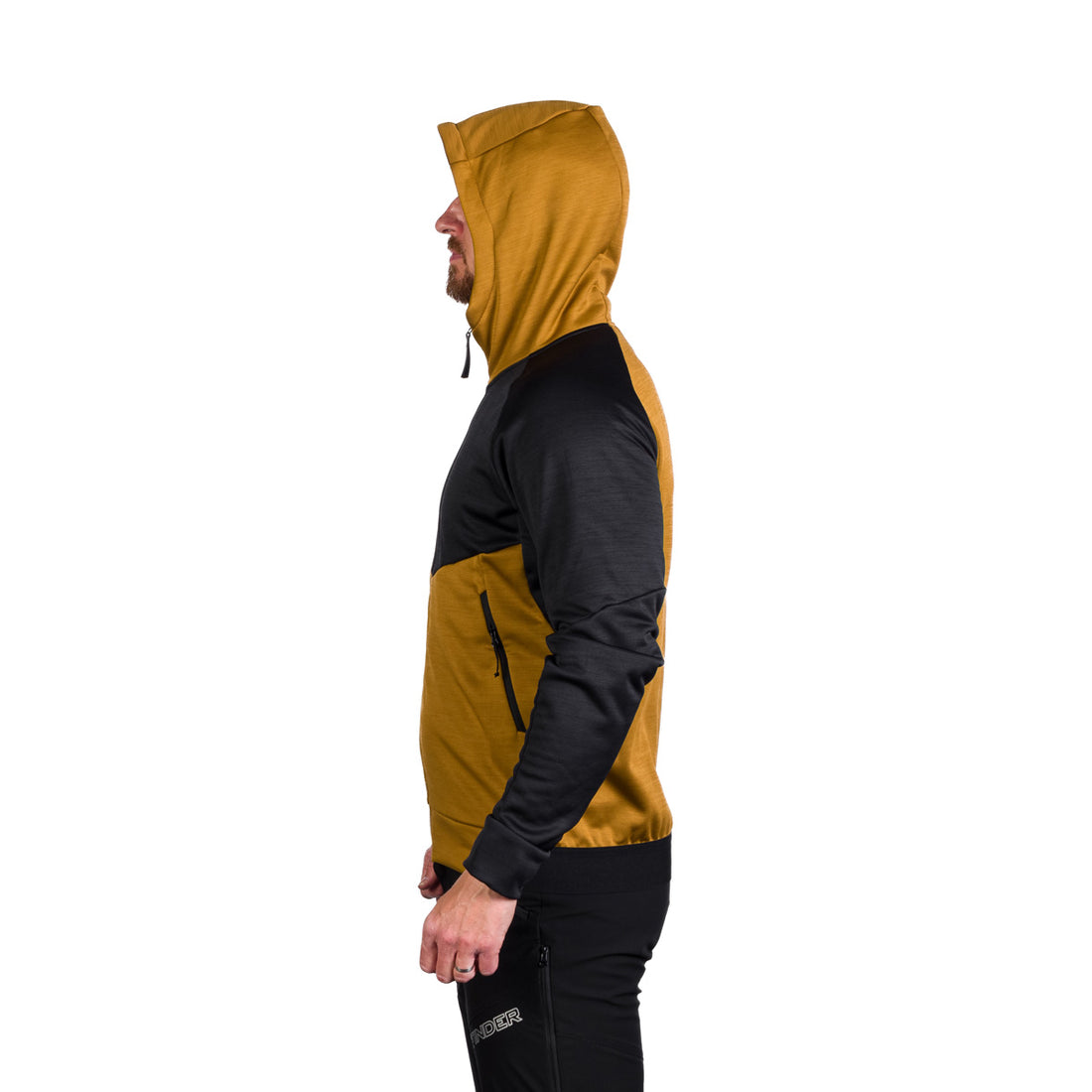 MI-3828OR men's active multisport melange fleece hoody sweater KEN