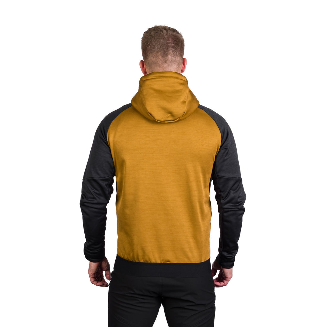 MI-3828OR men's active multisport melange fleece hoody sweater KEN