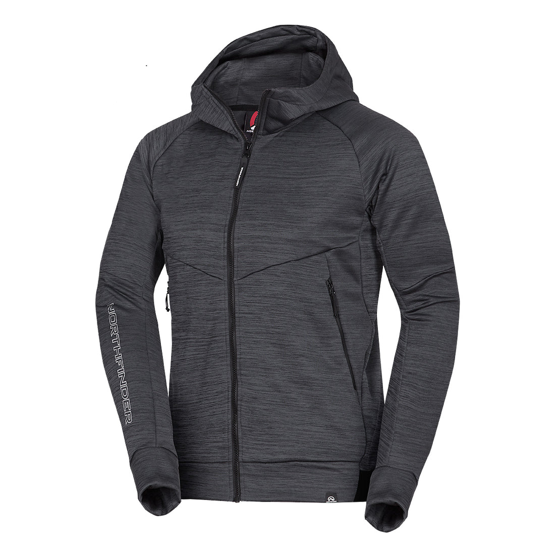 MI-3828OR men's active multisport melange fleece hoody sweater KEN