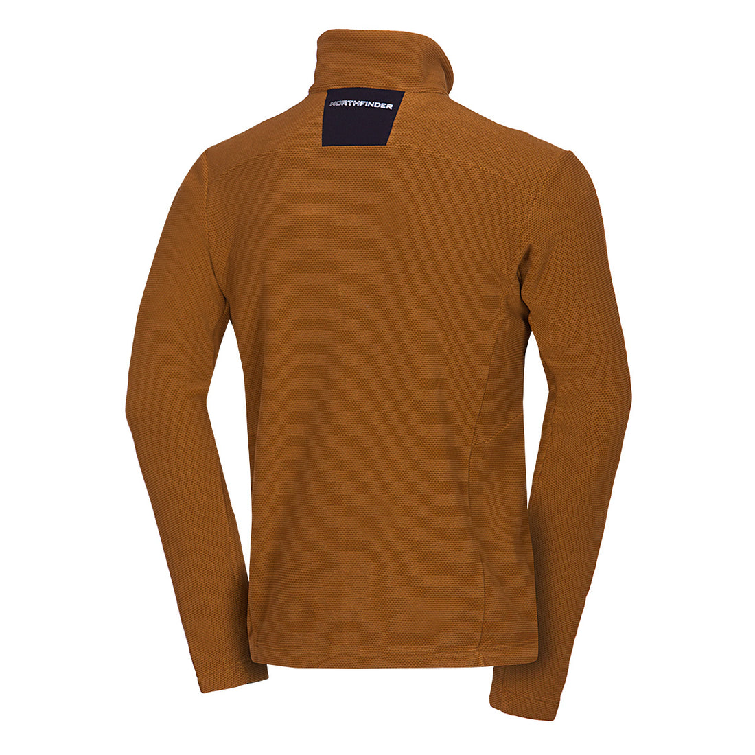 MI-3845OR men's trekking fleece sweater melange style LUDOVICO
