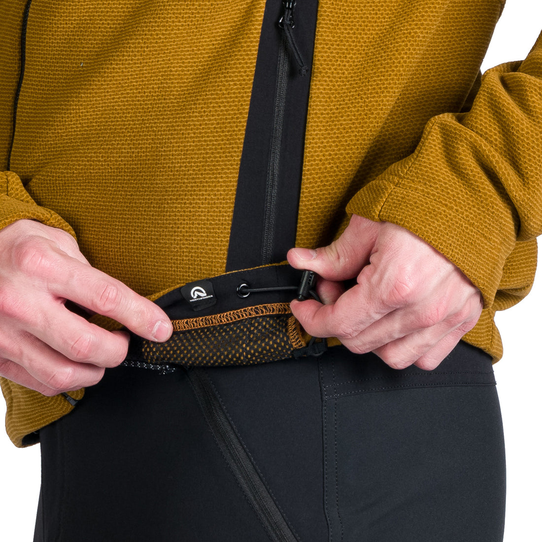 MI-3845OR men's trekking fleece sweater melange style LUDOVICO