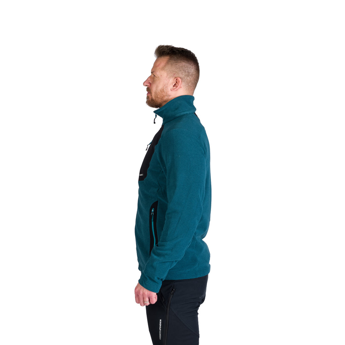MI-3845OR men's trekking fleece sweater melange style LUDOVICO