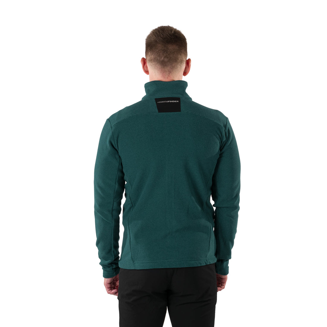 MI-3845OR men's trekking fleece sweater melange style LUDOVICO