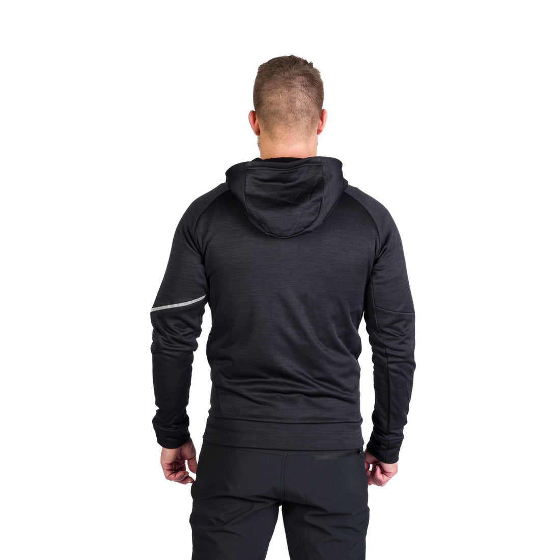 MI-3846OR men's technical fleece sweater melange style LUIGI