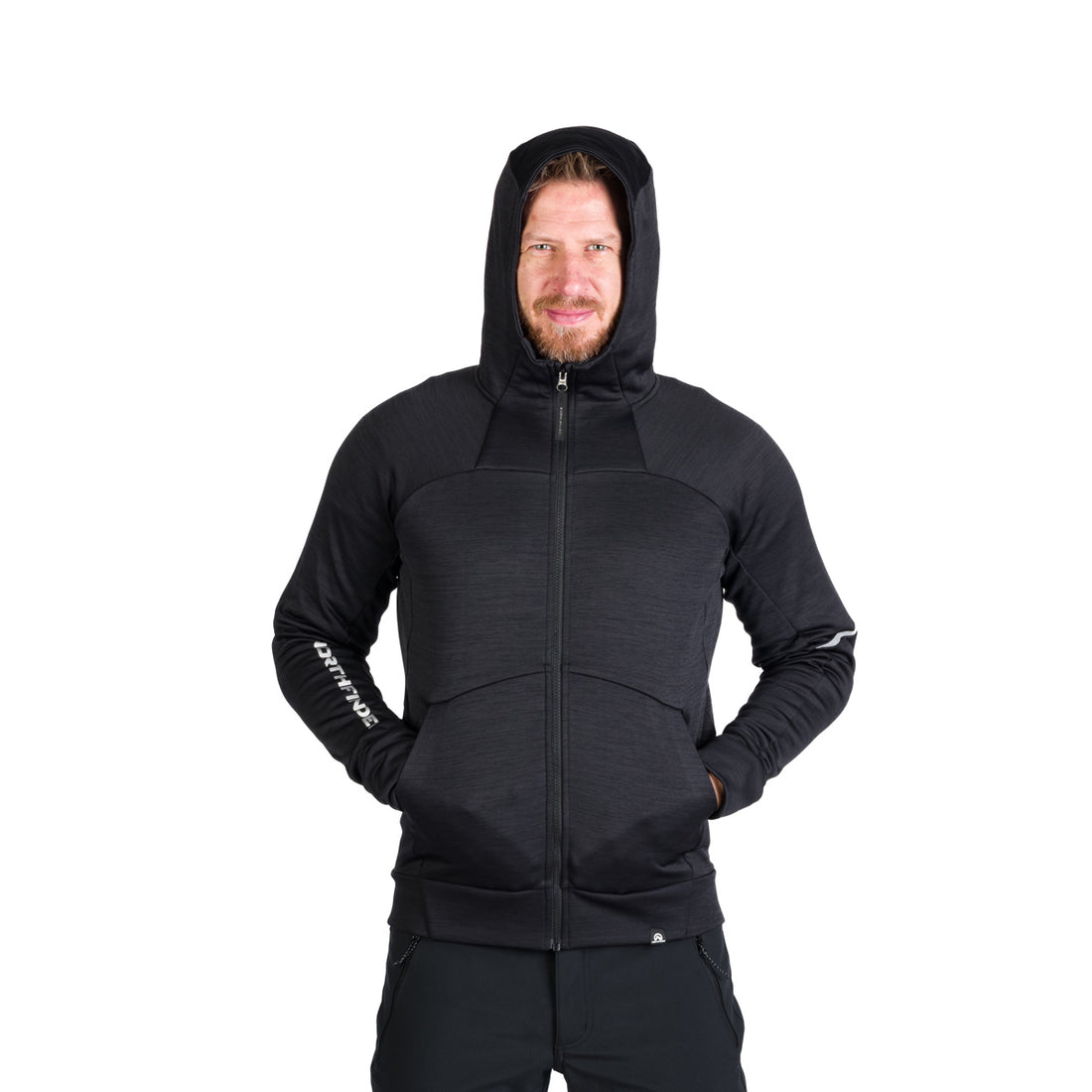 MI-3846OR men's technical fleece sweater melange style LUIGI