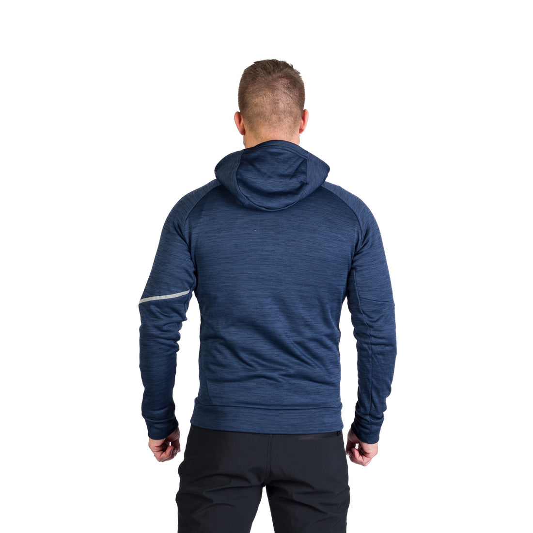 MI-3846OR men's technical fleece sweater melange style LUIGI