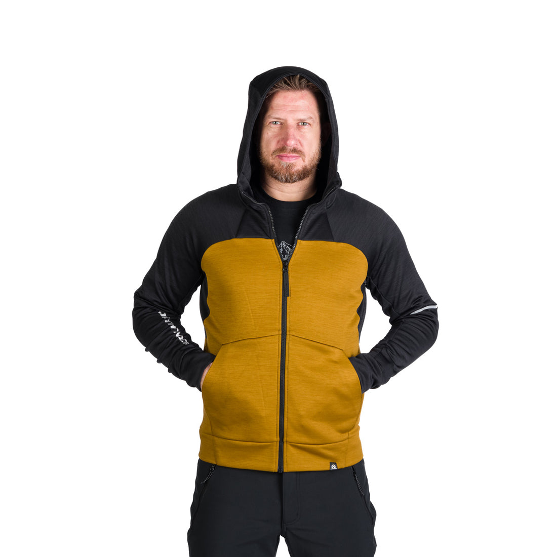 MI-3846OR men's technical fleece sweater melange style LUIGI
