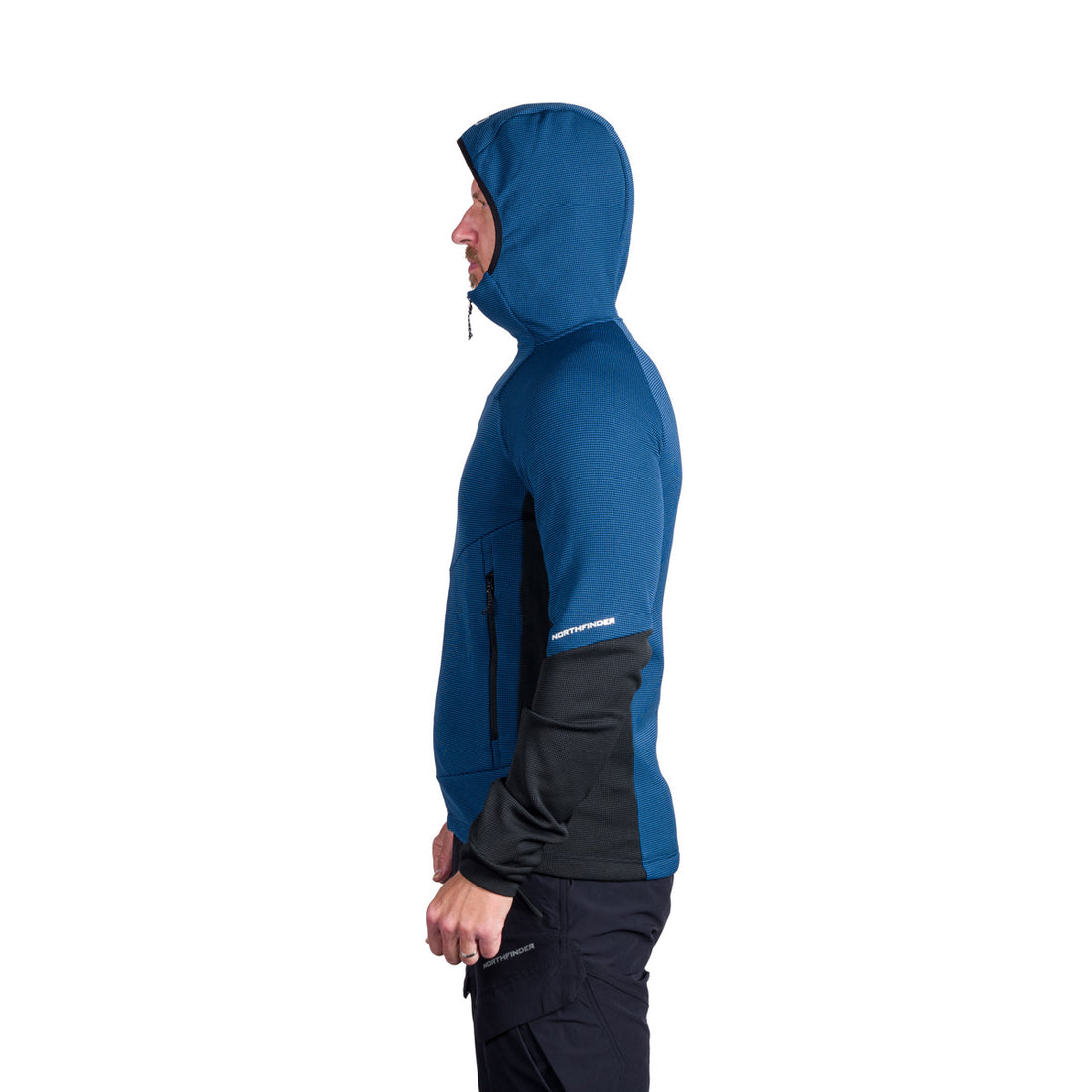 MI-3869OR men's melange hoody active sweater EGON