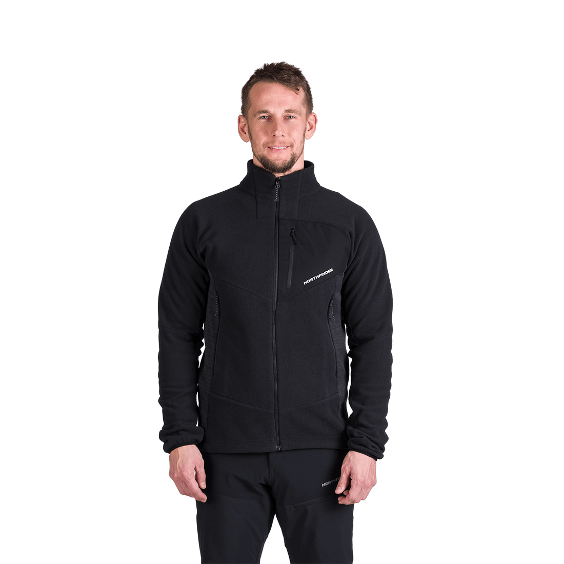 MI-3880OR men's fleece multisport active sweater JEDRZEJ
