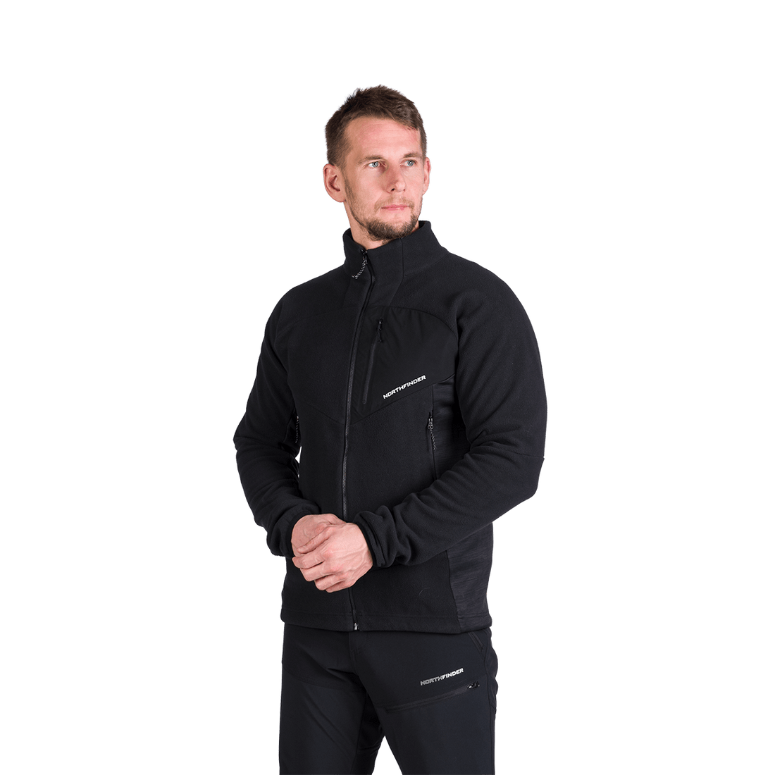 MI-3880OR men's fleece multisport active sweater JEDRZEJ