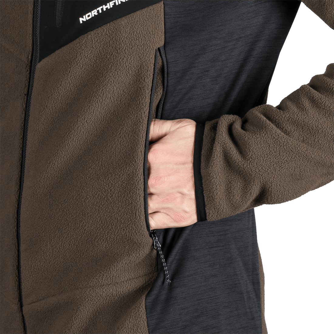 MI-3880OR men's fleece multisport active sweater JEDRZEJ