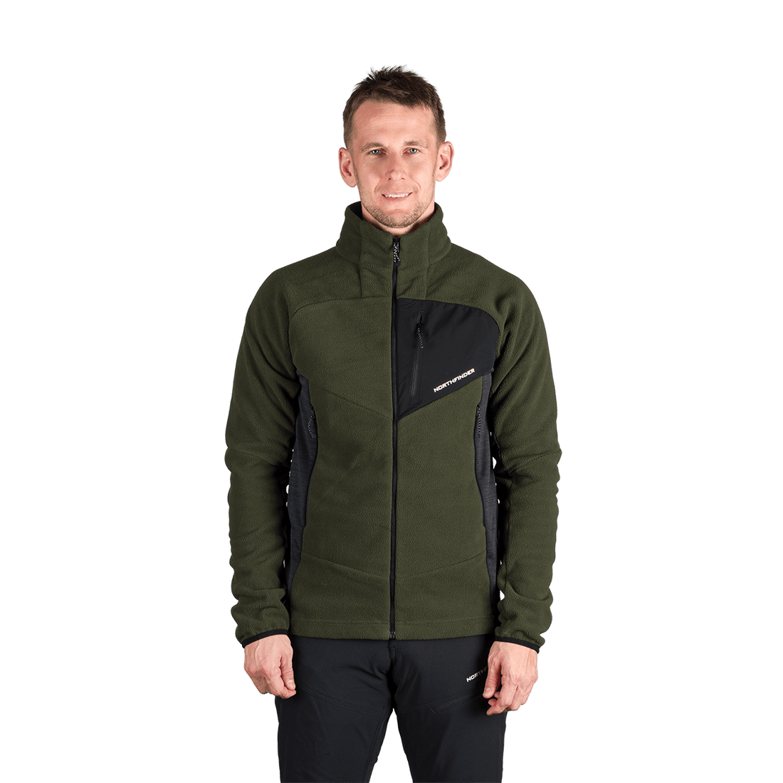 MI-3880OR men's fleece multisport active sweater JEDRZEJ