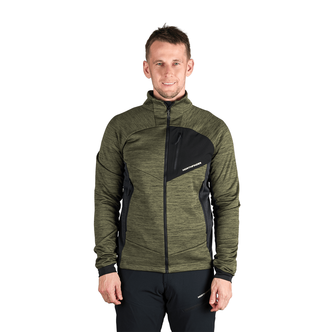 MI-3881OR men's melange trekking sweater JULISTE