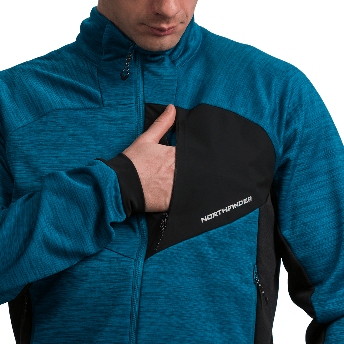 MI-3881OR men's melange trekking sweater JULISTE