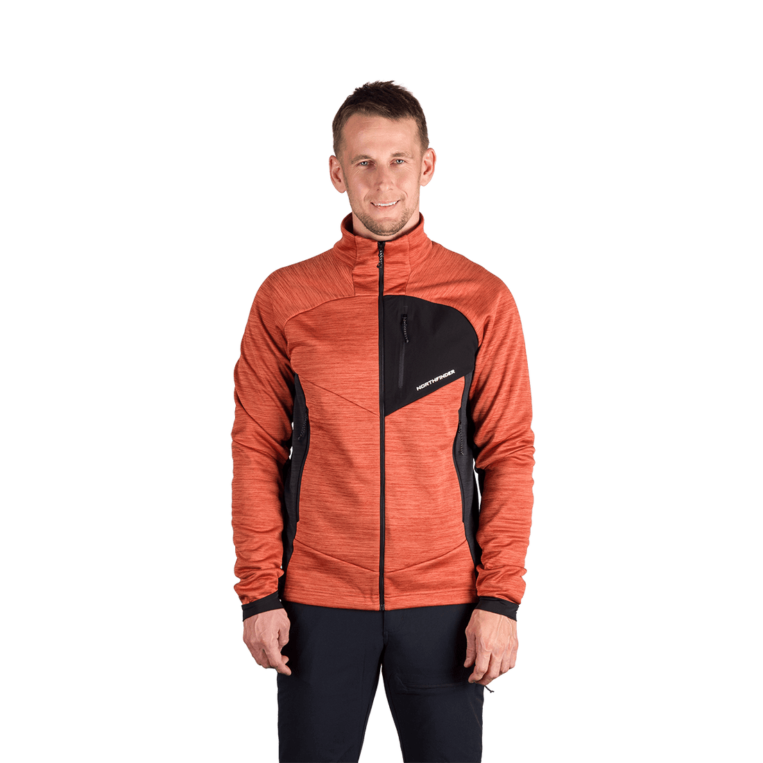 MI-3881OR men's melange trekking sweater JULISTE