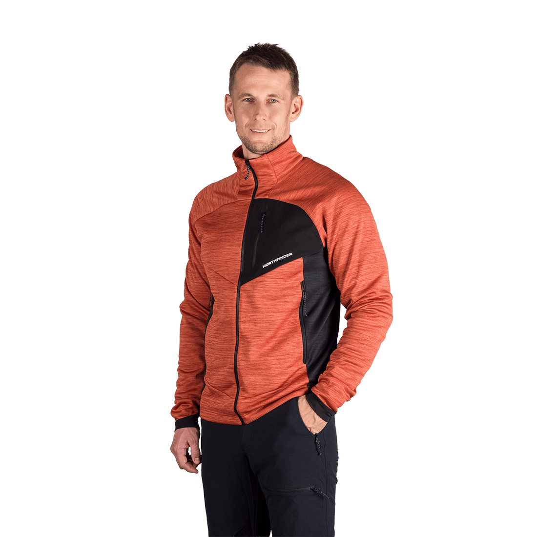 MI-3881OR men's melange trekking sweater JULISTE