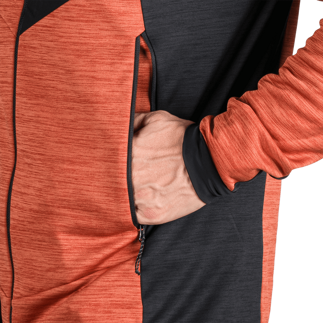 MI-3881OR men's melange trekking sweater JULISTE