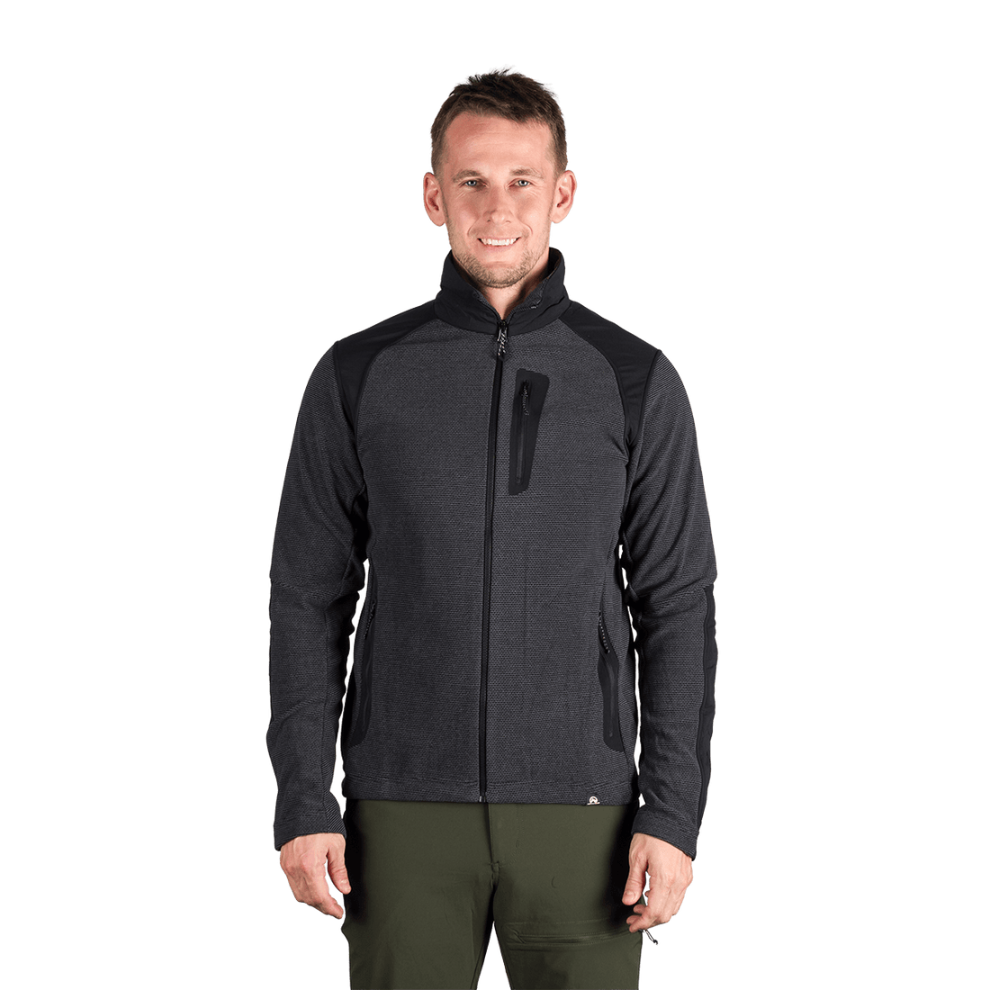 MI-3884OR men's trekking technical sweater with reinforcement SZYMON