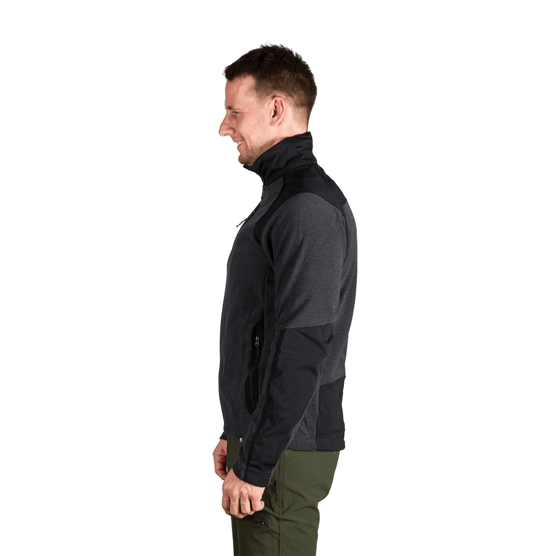 MI-3884OR men's trekking technical sweater with reinforcement SZYMON