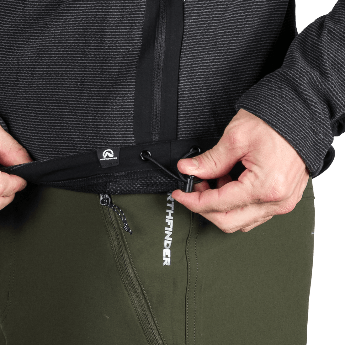 MI-3884OR men's trekking technical sweater with reinforcement SZYMON