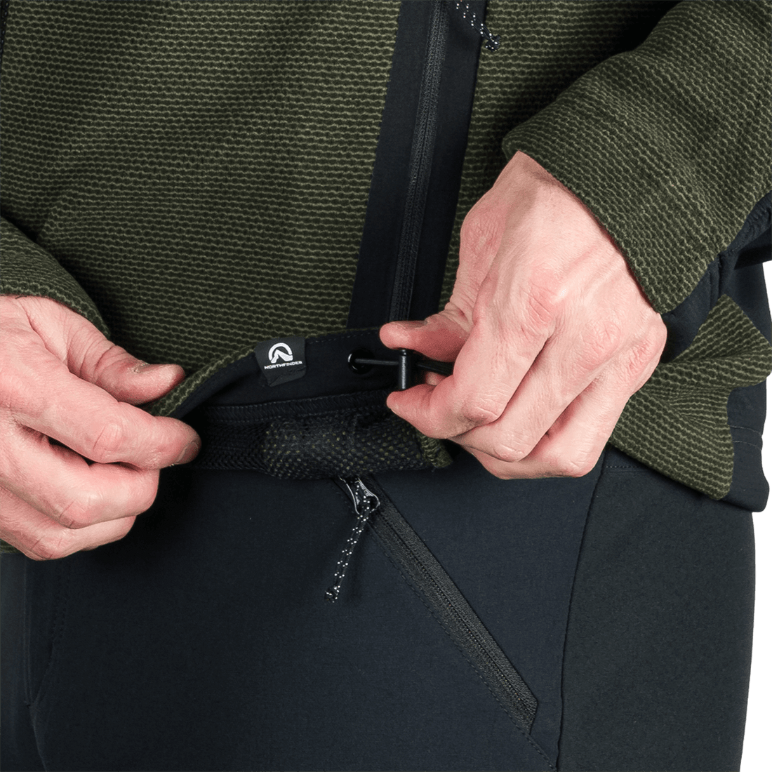 MI-3884OR men's trekking technical sweater with reinforcement SZYMON
