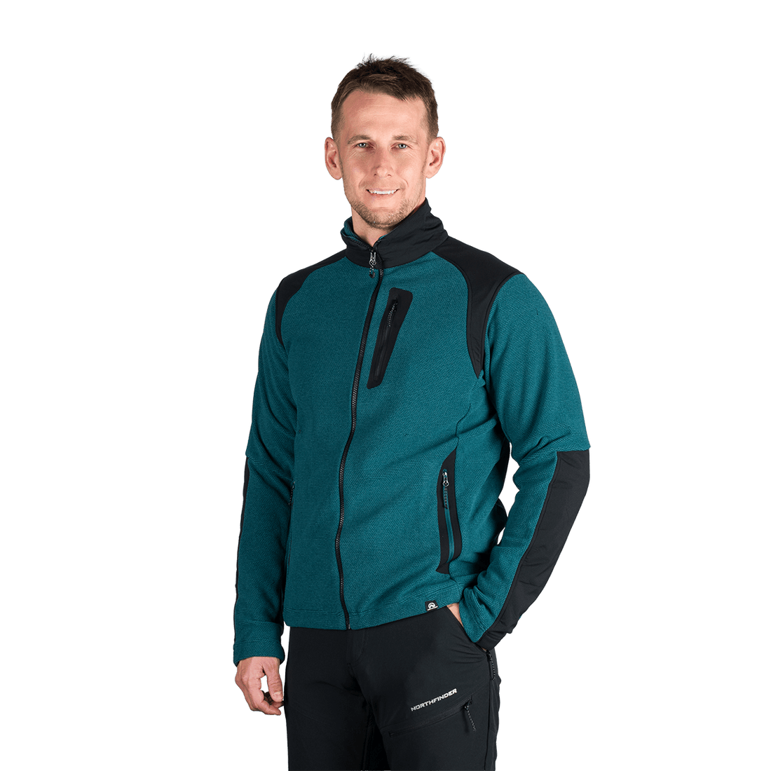 MI-3884OR men's trekking technical sweater with reinforcement SZYMON