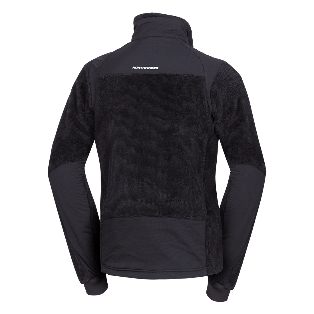 MI-3885OR men's sherpa fleece sweater with reinforcement MIKOLAJ