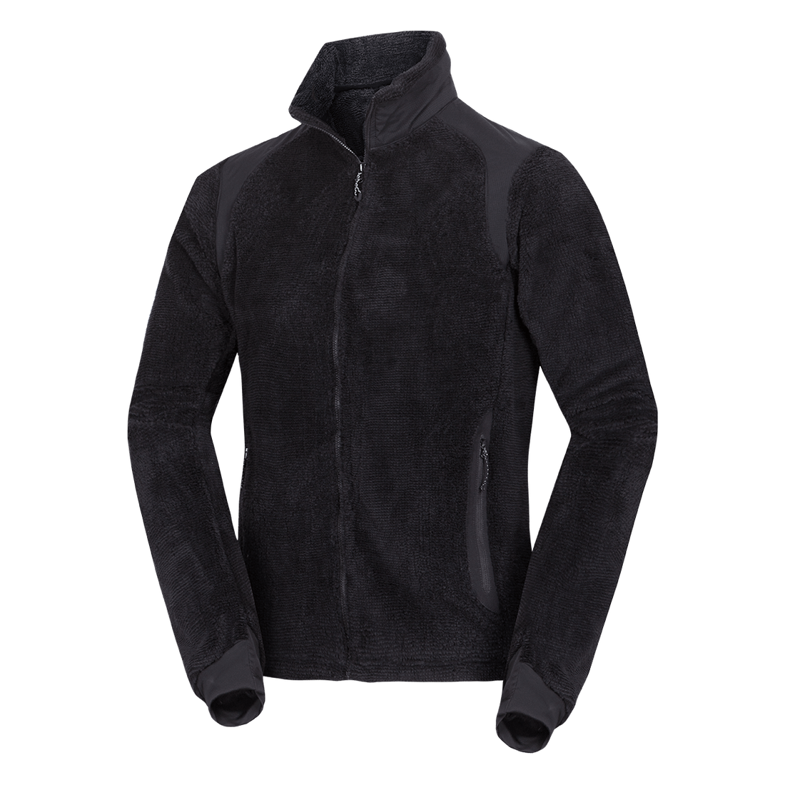 MI-3885OR men's sherpa fleece sweater with reinforcement MIKOLAJ