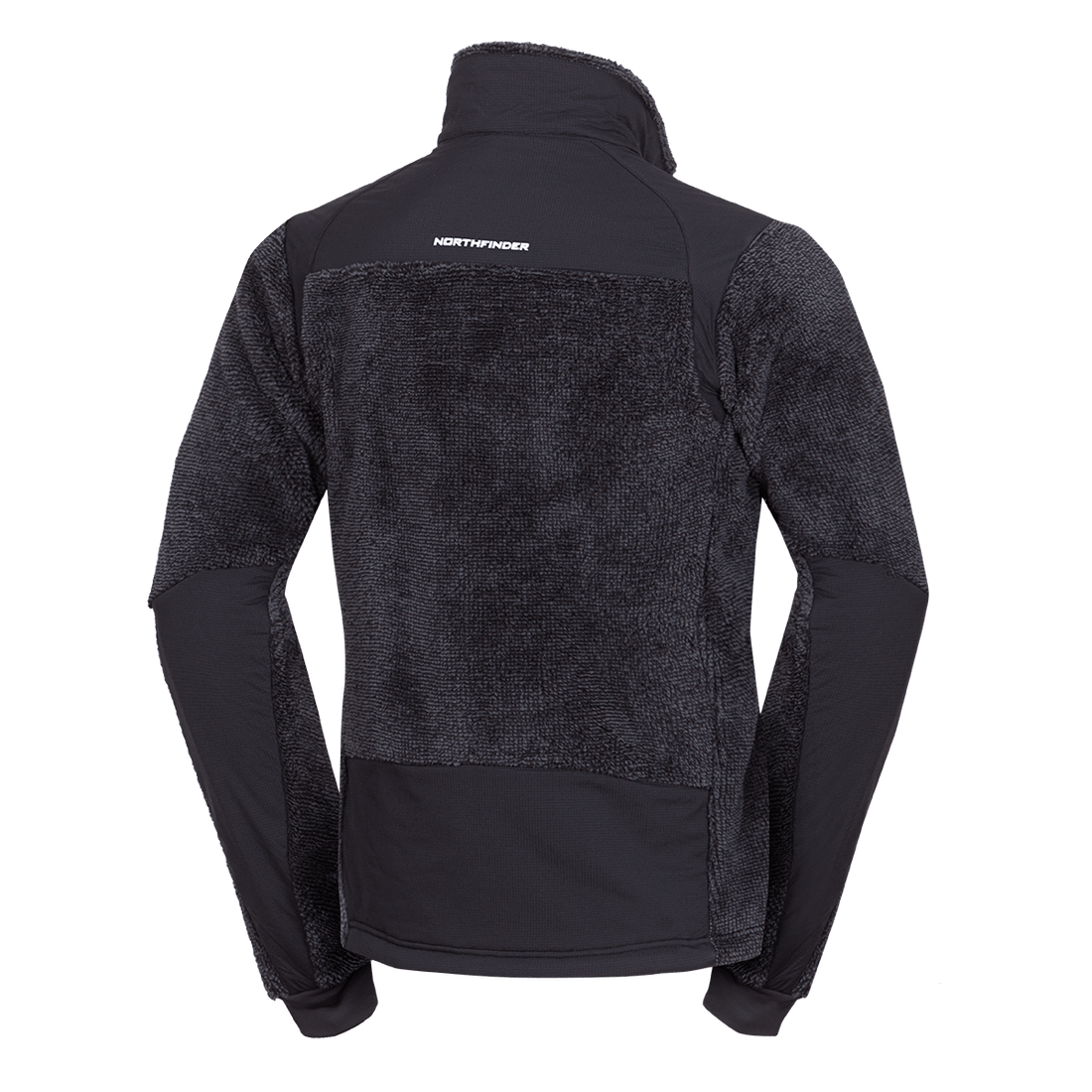 MI-3885OR men's sherpa fleece sweater with reinforcement MIKOLAJ