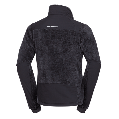 MI-3885OR men's sherpa fleece sweater with reinforcement MIKOLAJ