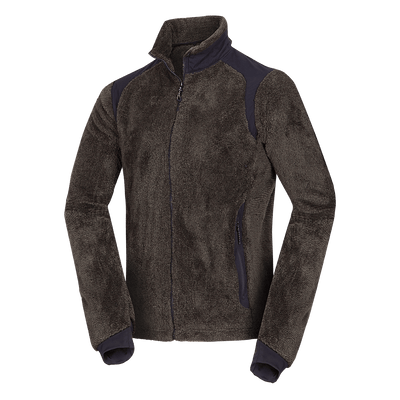MI-3885OR men's sherpa fleece sweater with reinforcement MIKOLAJ