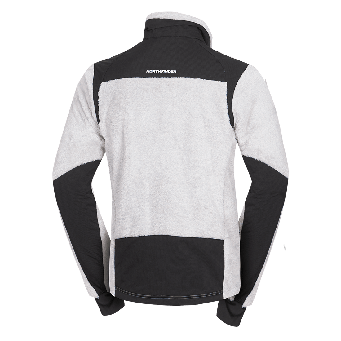 MI-3885OR men's sherpa fleece sweater with reinforcement MIKOLAJ