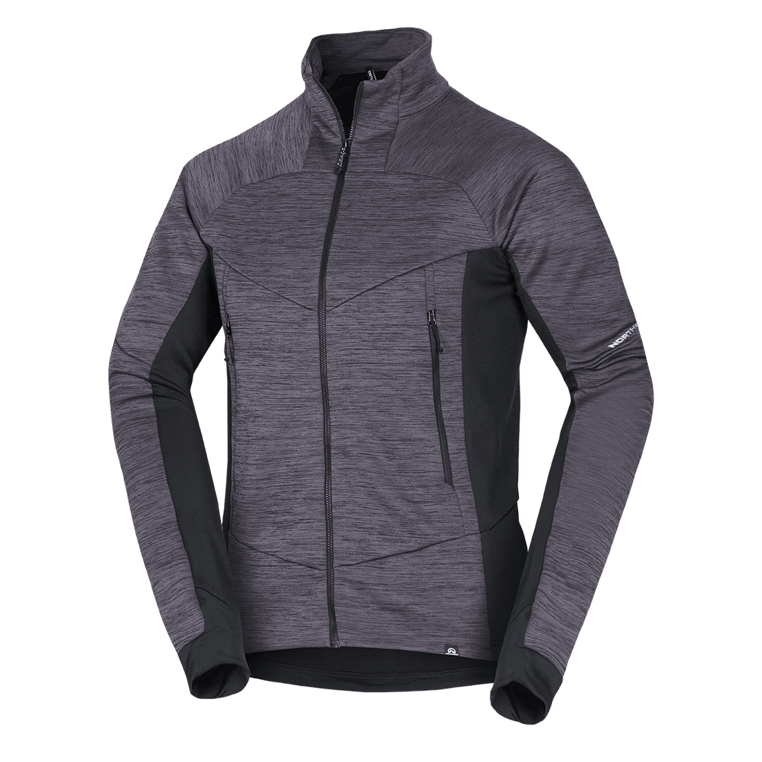MI-3920OR men's melange fleece sweater ELIAS
