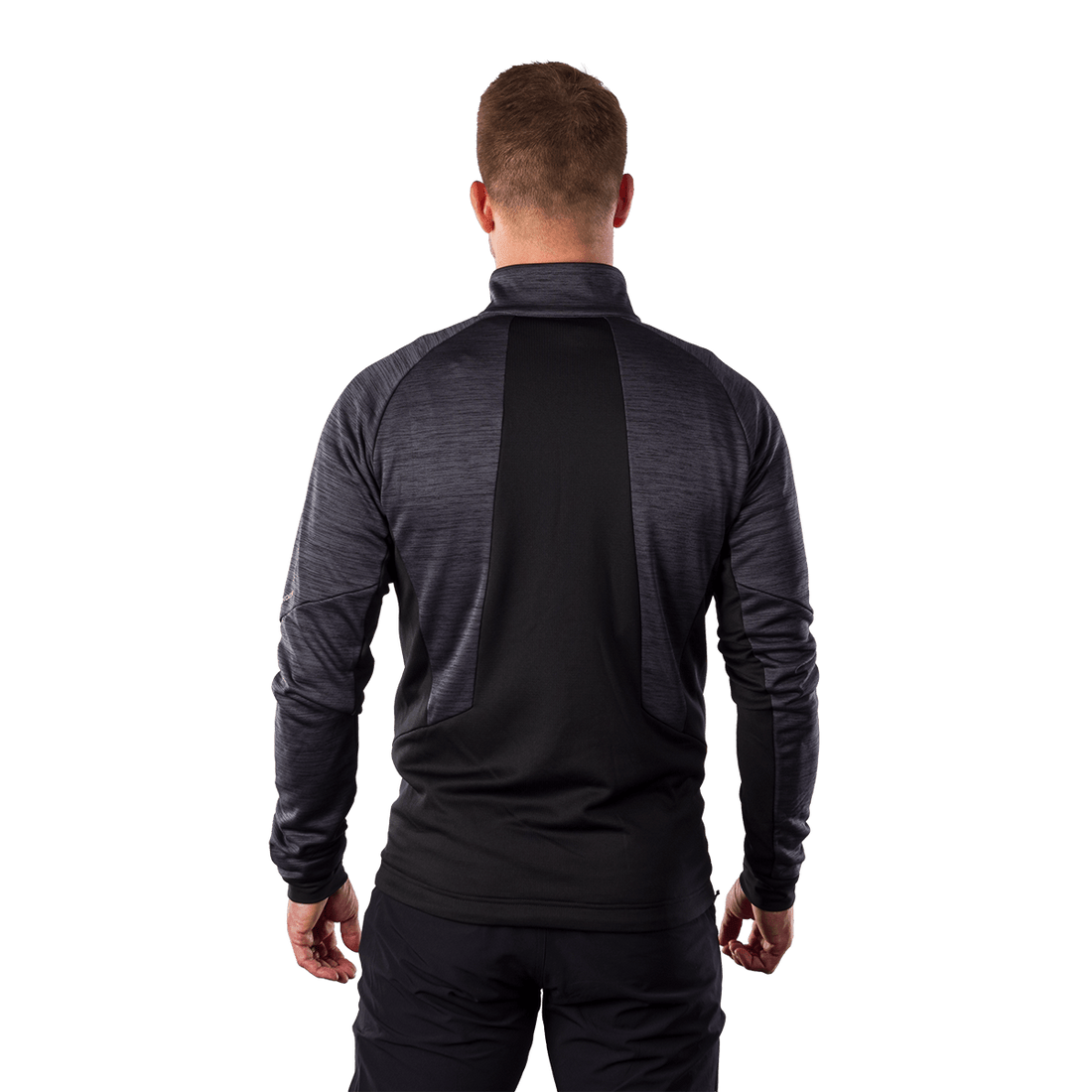 MI-3920OR men's melange fleece sweater ELIAS