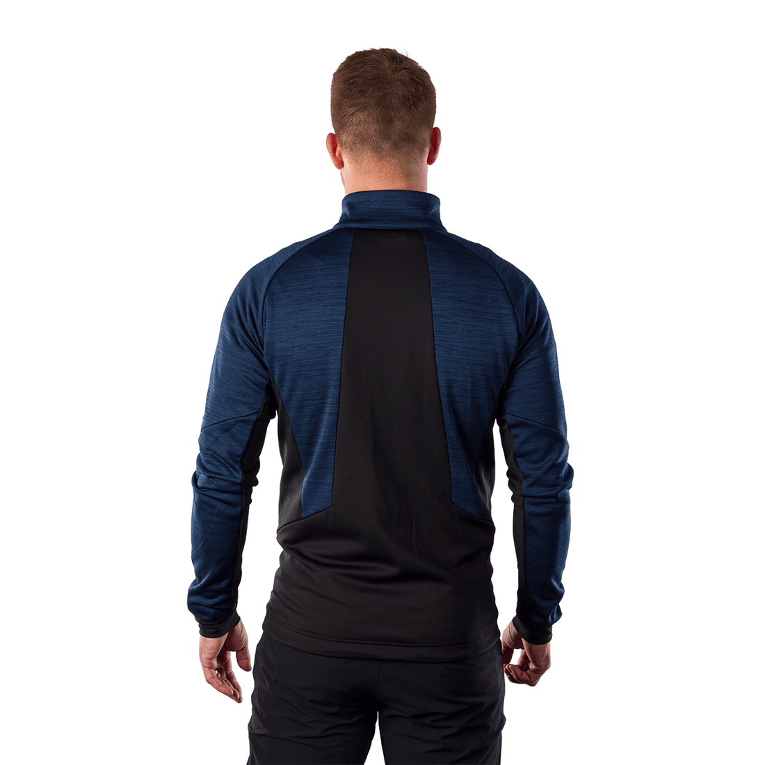 MI-3920OR men's melange fleece sweater ELIAS