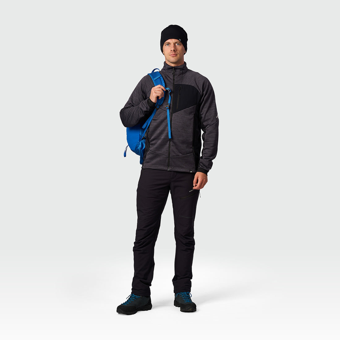 MI-3941OR men's melange trekking sweater RIGOBERT