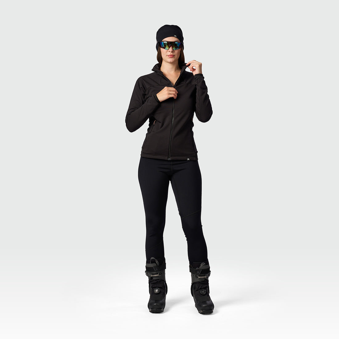 MI-46271SKP women's ski-touring sweater grid active sport full zip ZMRZLA1