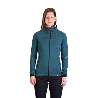 MI-4627SKP women's ski-touring sweater grid active sport full zip ZMRZLA