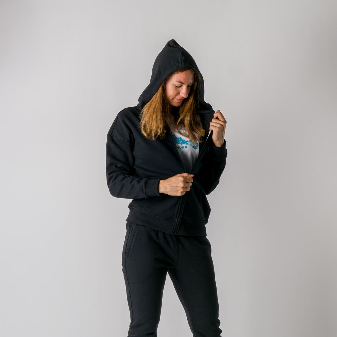 MI-4706SP women's active sweatshirt full zip BODA