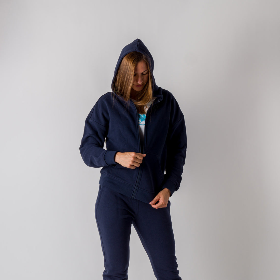MI-4706SP women's active sweatshirt full zip BODA