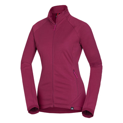 MI-4722OR women's grid fleece sweatshirt outdoor look MARYAM