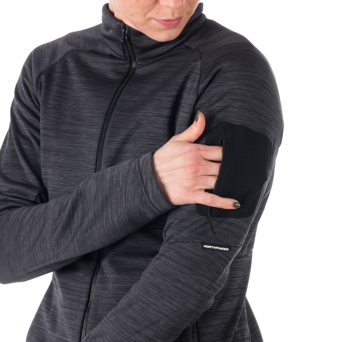 MI-4774OR women's melange active comfort sweater BERTHA